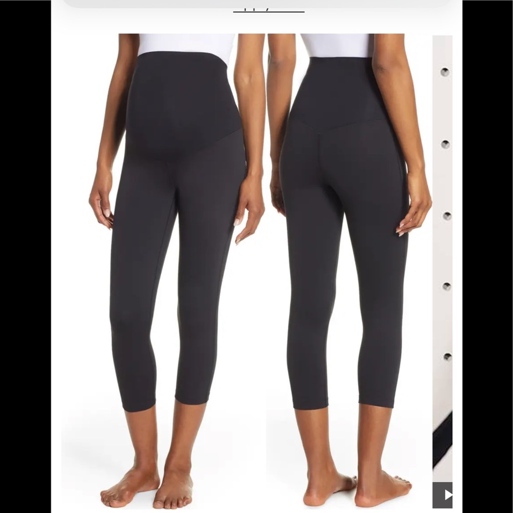 Zella cropped maternity leggings M